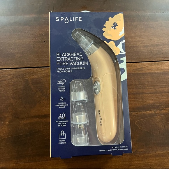 SpaLife Blackhead Extracting Pore Vacuum NIB Pink Great Gift or Stocking Stuffer - Picture 3 of 7
